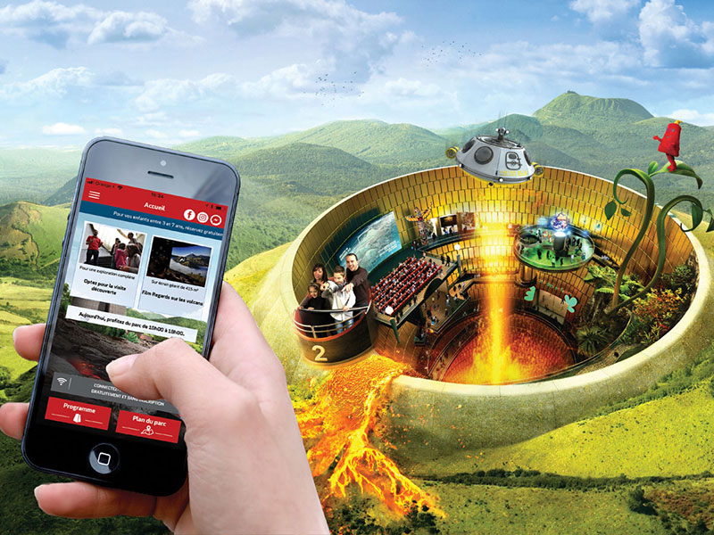 Appli Vulcania pour organiser votre visite sur le parc