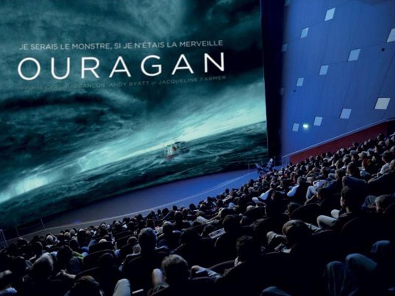 Film Ouragan à découvrir du 15 septembre au 22 octobre 2021 sur écran géant à Vulcania