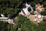 Volvic Organic Resort - lodges aerial view